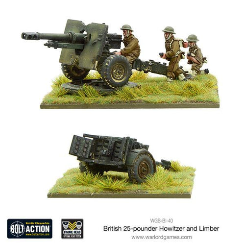 British 25 Pdr. Howitzer & Limber