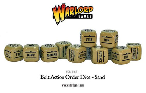 Bolt Action Order Dice Sand