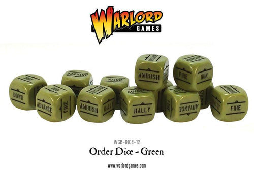 Bolt Action Order Dice Green