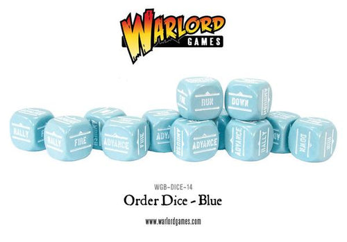 Bolt Action Order Dice Blue