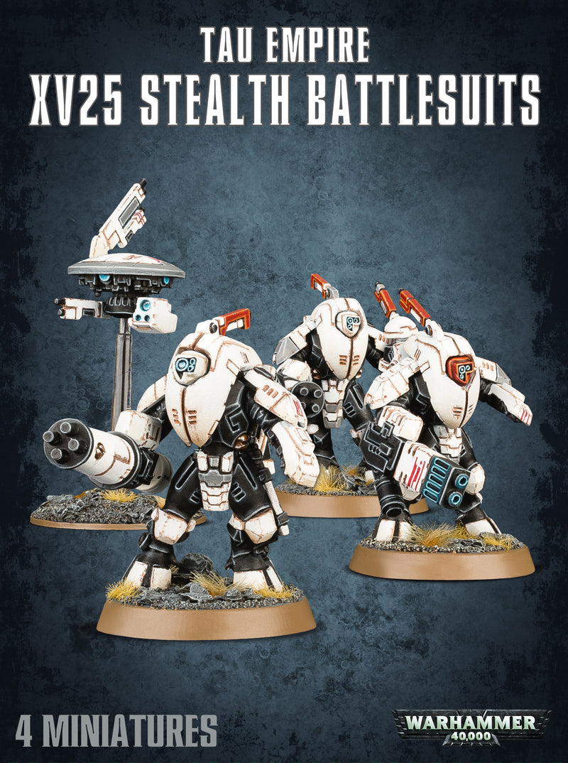 Load image into Gallery viewer, Tau Empire: XV25 Stealth Battlesuits
