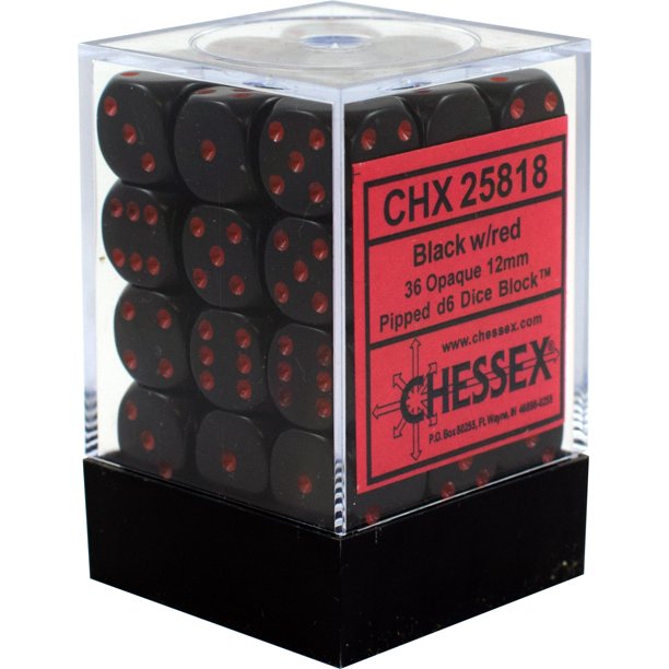 Load image into Gallery viewer, Chessex 12mm 36d6 Dice Block
