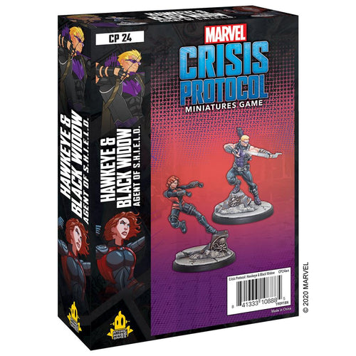 Marvel Crisis Protocol: Hawkeye and Black Widow Agent of S.H.I.E.L.D. Character Pack