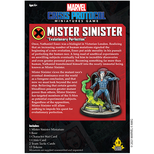 Marvel Crisis Protocol: Mr. Sinister Character Pack