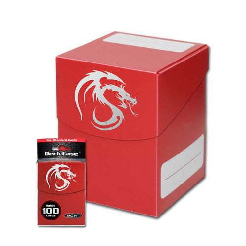 BCW Deck Case - Red: 100 Cards