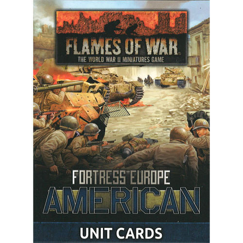 Flames of War: WW2 - Fortress Europe - American Unit Cards