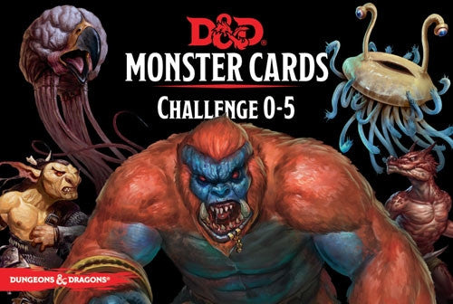 D&D Monster Cards: Challange 0-5
