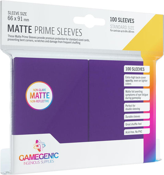 GameGenic: Matte PRIME Sleeves - Purple
