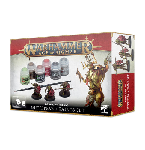 Warhammer: Age of Sigmar - Orruk Warclanz Gutrippaz + Paint Set