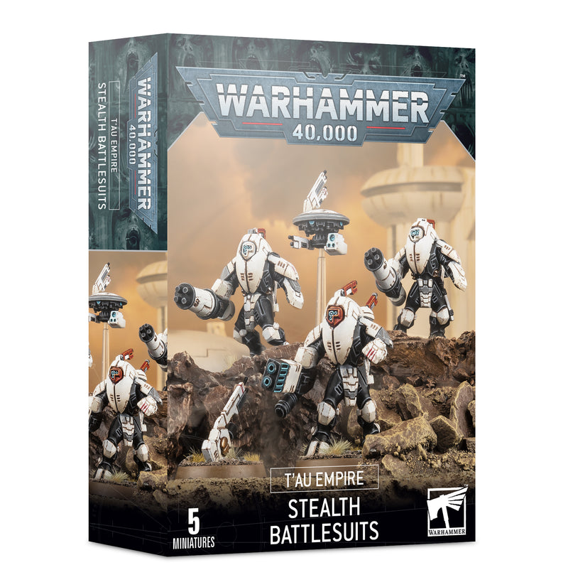 Load image into Gallery viewer, Tau Empire: XV25 Stealth Battlesuits
