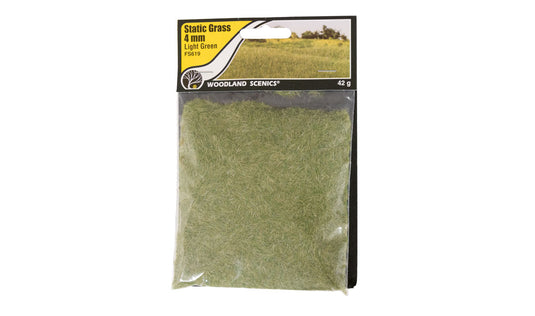 Woodland Scenics Static Grass: Light Green Bag 4mm
