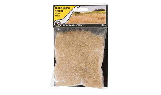 Woodland Scenics Static Grass: Straw Bag 12mm