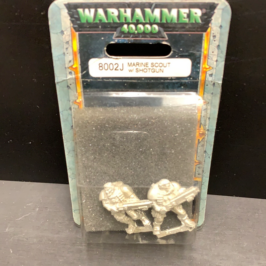 Warhammer 40,000 Space Marine Scout w/ Shotgun (METAL) (Out of Print) (NEW) (SEALED)