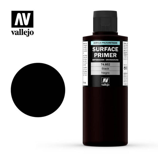 Vallejo Surface Primer (200ml) Black