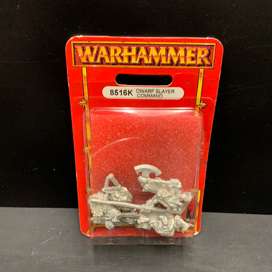 Warhammer Fantasy Dwarf Slayer Command (8526K) (METAL) (Out of Print) (NEW) (SEALED)