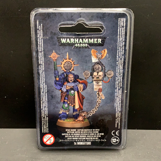 Warhammer 40,000 Space Marine Captain Master of the Rites (Finecast) (Out of Print) (NEW) (SEALED)