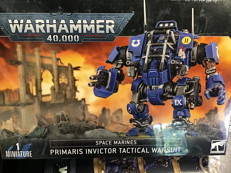 Load image into Gallery viewer, Space Marines Primaris Invictor Tactical Warsuit
