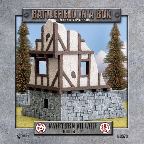 Battlefield in a Box: Wartorn Village - Medium Ruin