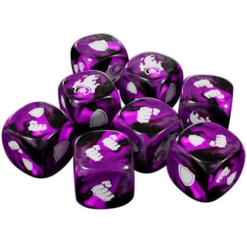 Street Fighter: The Miniatures Game - Purple Shadowloo Dice