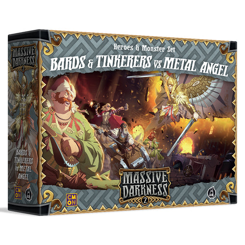 Massive Darkness 2: Heroes & Monster Set - Bards & Tinkerers vs Metal Angel