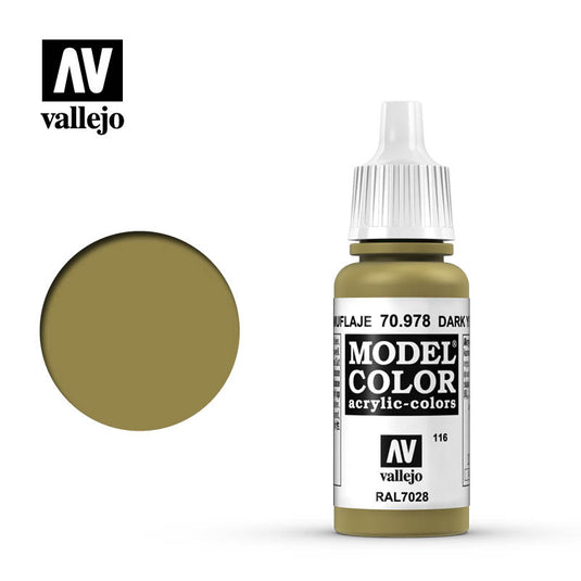 Vallejo Model Color - Dark Yellow (17 ml)