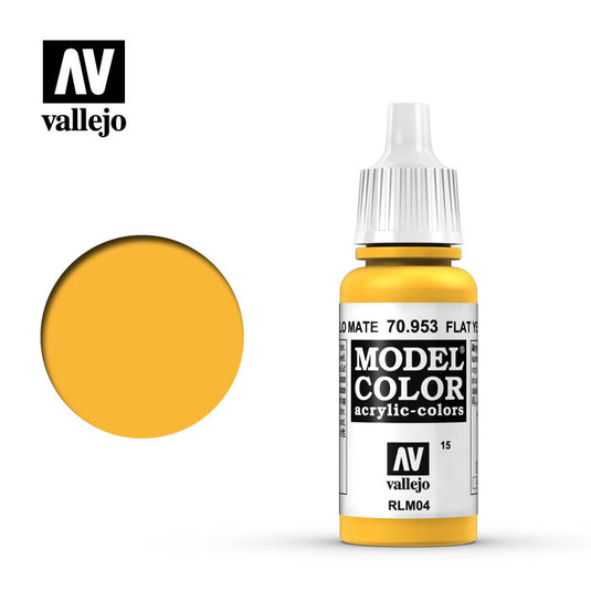 Vallejo Model Color - Flat Yellow (17 ml)