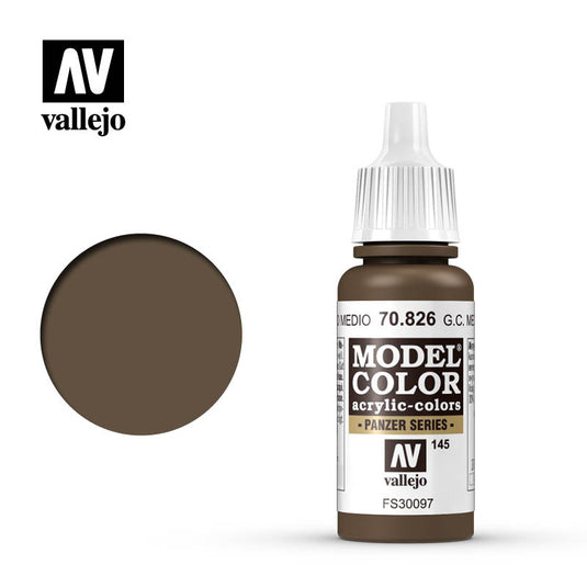 Vallejo Model Color - German Camouflage Med. Brown (17 ml)