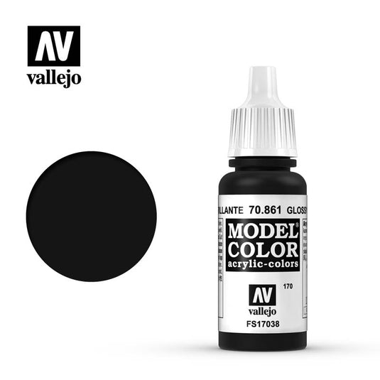 Vallejo Model Color - Glossy Black (17 ml)