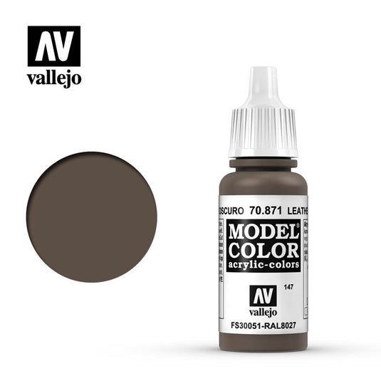 Vallejo Model Color - Leather Brown (17 ml)