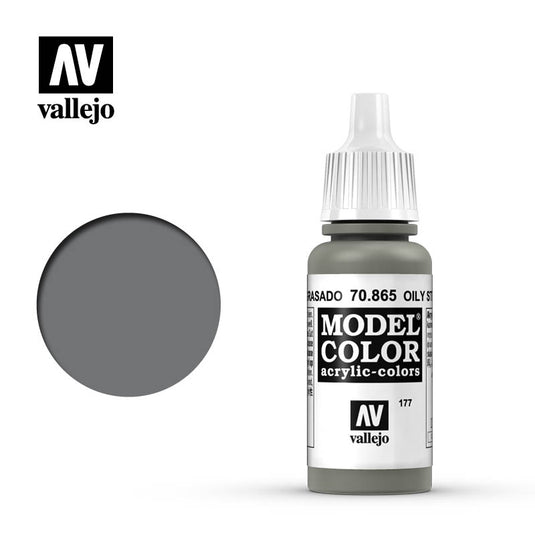 Vallejo Model Color - Oily Steel (17 ml)