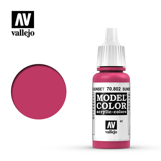 Vallejo Model Color - Sunset Red (17 ml)