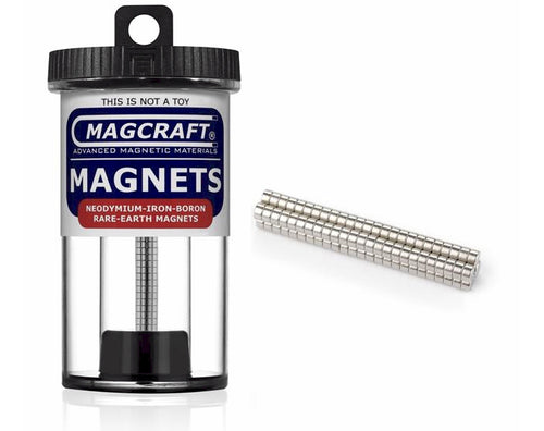 Rare-Earth Cube Magnets, 0.125 in. Long x 0.125 in. Wide x 0.125 in. Thick, 100-Count