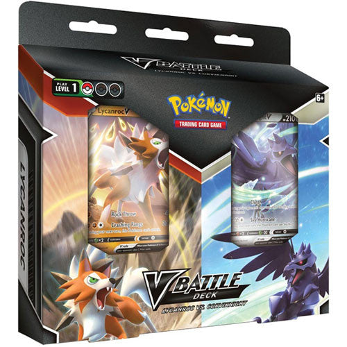 Pokemon TCG: V Battle Deck Bundle - Lycanroc V vs Corviknight V