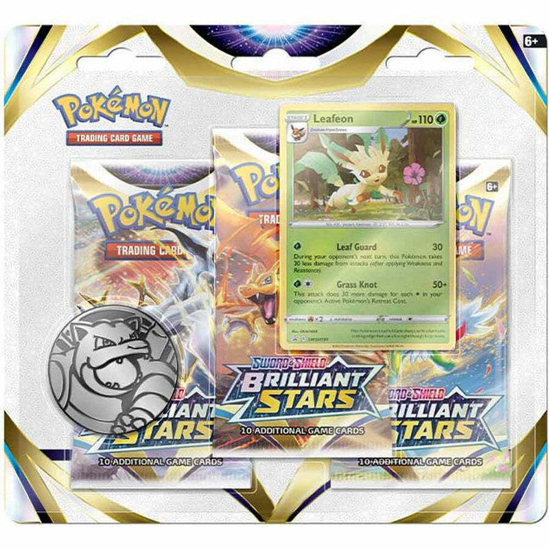 Load image into Gallery viewer, Pokemon TCG: Sword &amp; Shield - Brilliant Stars Three Booster Pack Blister
