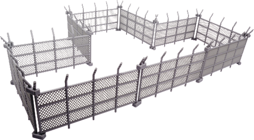 Monster Scenery: Metropolis - Chain-Link Fences