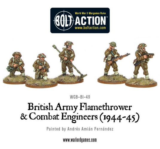 British Army Flamethrower and Combat Engineer