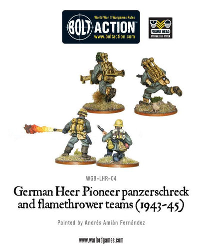 German Heer Pioneer panzerschreck and flamethrower teams (1943-45)