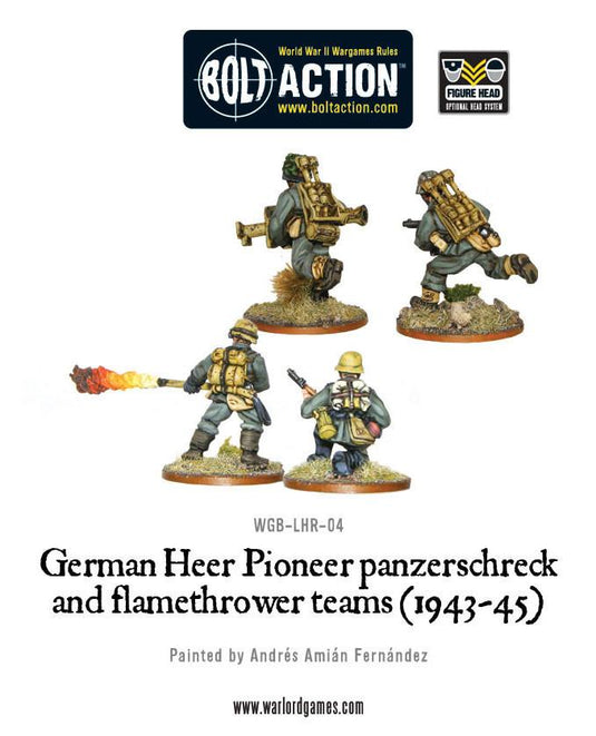 German Heer Pioneer panzerschreck and flamethrower teams (1943-45)
