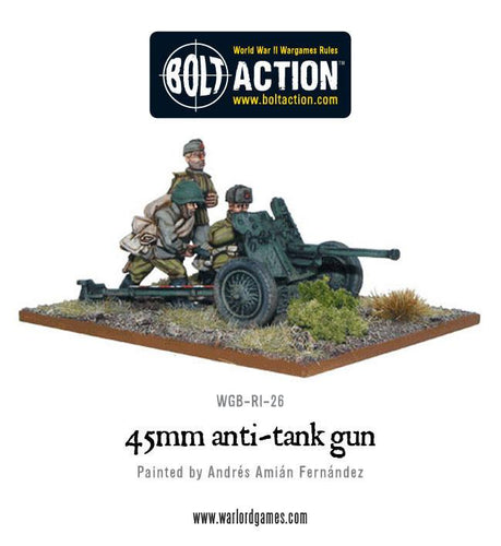 Soviet Army 45mm Anti-Tank Gun