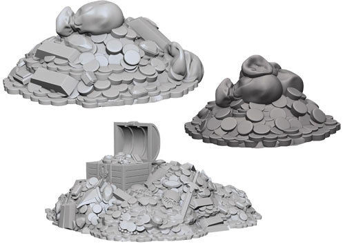 Pathfinder Battles Deep Cuts Unpainted Minis: W3 Treasure Piles