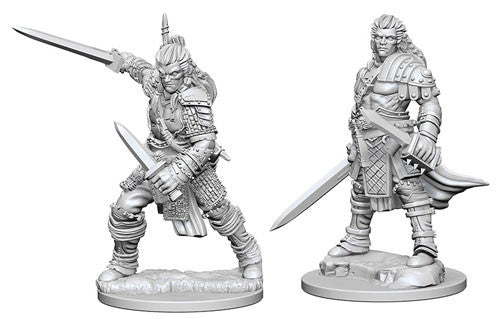 Pathfinder Battles Deep Cuts Unpainted Minis: W1 Human Male Fighter