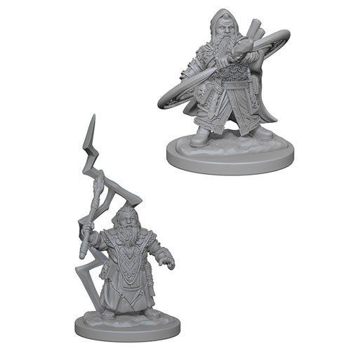 Pathfinder Battles Deep Cuts Unpainted Minis: W4 Dwarf Male Sorcerer