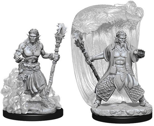 D&D Nolzur's Marvelous Unpainted Miniatures: W5 Water Genasi Male Druid