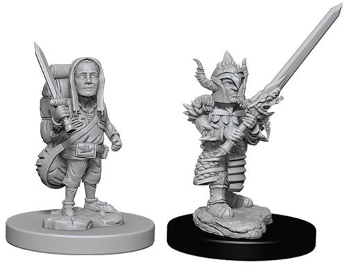 D&D Nolzur's Marvelous Unpainted Miniatures: W6 Male Halfling Fighters