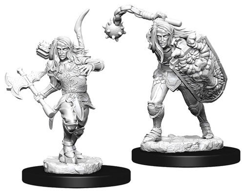 Pathfinder Battles Deep Cuts Unpainted Minis: W6 Male Elf Fighter