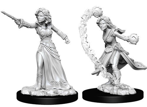 Pathfinder Battles Deep Cuts Unpainted Minis: W6 Female Human Wizard