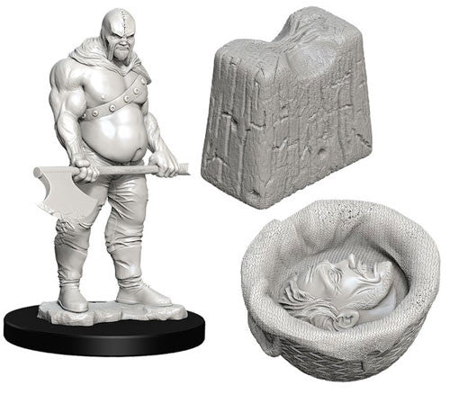 WizKids Deep Cuts Unpainted Minis: W6 Executioner & Chopping Block