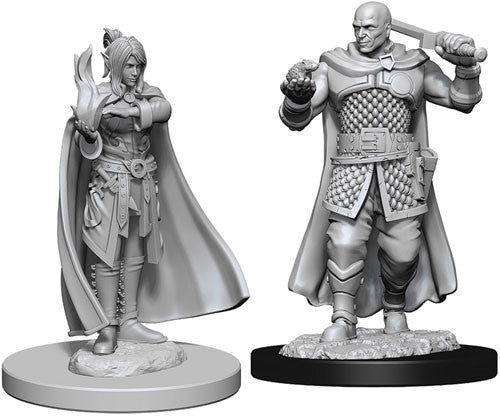 D&D Nolzur's Marvelous Unpainted Miniatures: W8 Human Ranger & Moon Elf Sorcerer