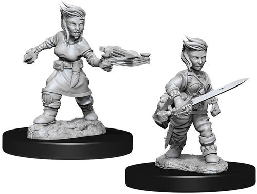 Pathfinder Battles Deep Cuts Unpainted Minis: W8 Female Halfling Rogue