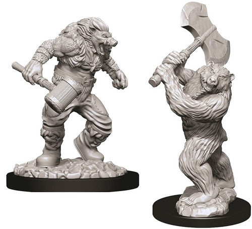 D&D Nolzur's Marvelous Unpainted Miniatures: W9 Wereboar & Werebear